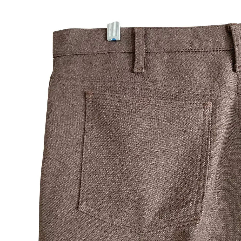 Vintage 80s Levi's Black Tab Brown Straight Leg Pants 36x30